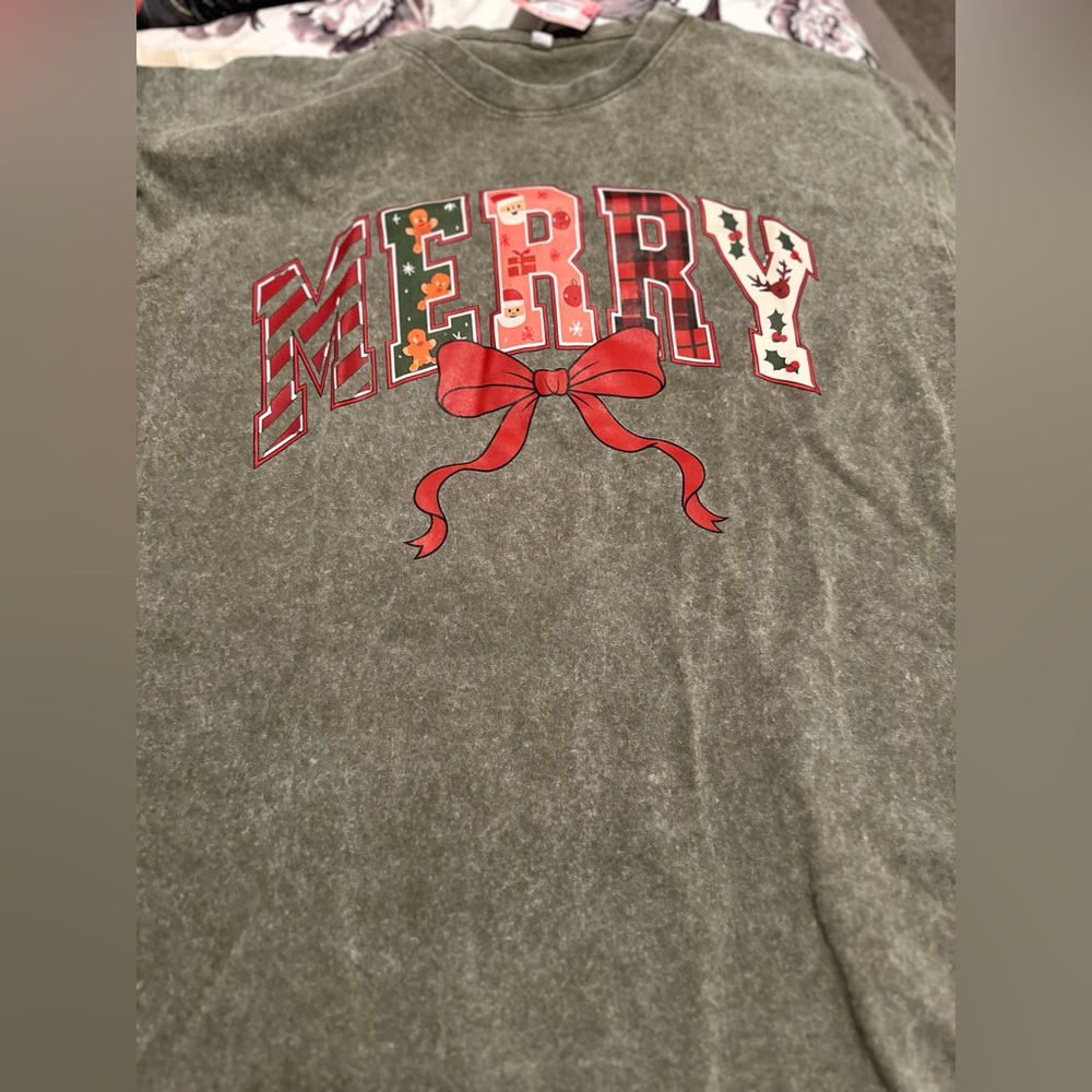 Festive 'Merry' Holiday Shirt
